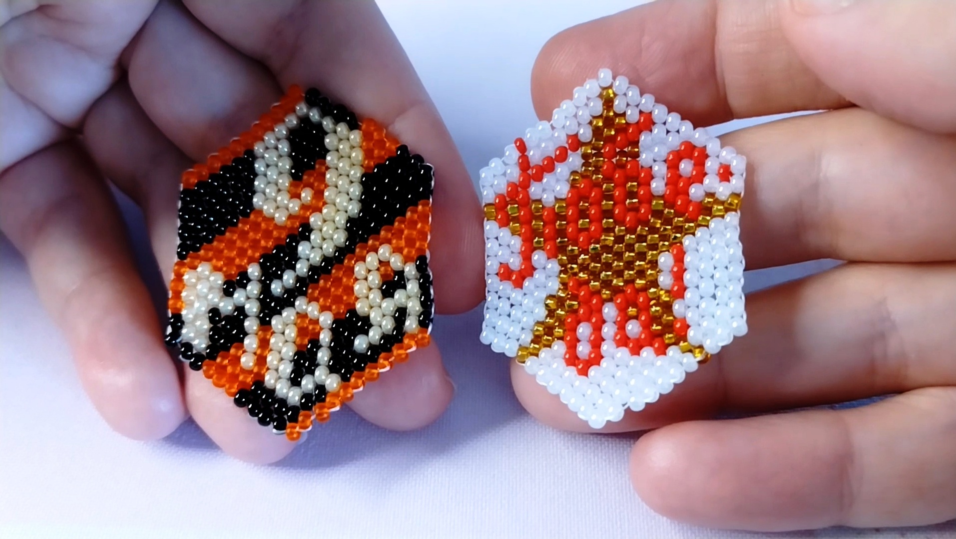 Мастер-класс. "Брелок 9 Мая". Кирпичное плетение. Часть 2 смотреть онлайн