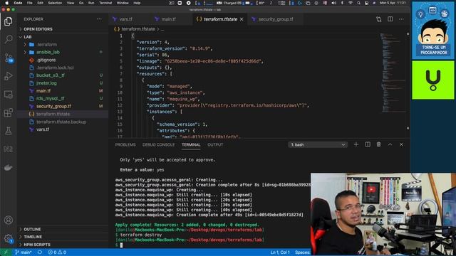Infraestrutura via código - DevOps - Terraform - Ansible - AWS смотреть онлайн