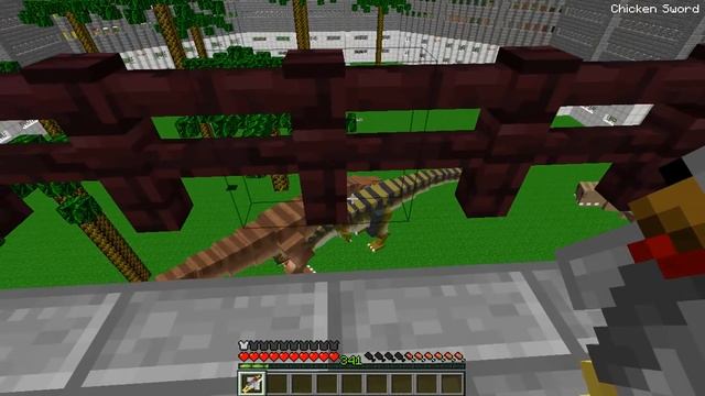 Minecraft -BABY SCHOOL DAYCARE - VISITING THE DINOSAURS! смотреть онлайн