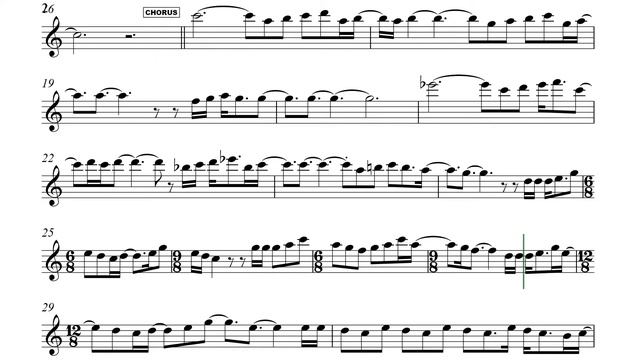 She's Always a Woman Flute or Violin Sheet Music Backing Track Play Along Partitura I Billy Joel смотреть онлайн
