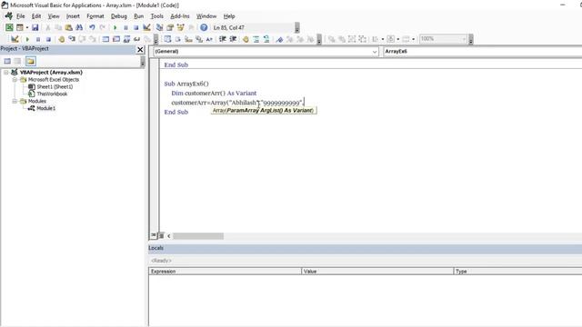 Use of Array Function Array-7 Excel VBA Part-23 (full hindi tutorial) смотреть онлайн