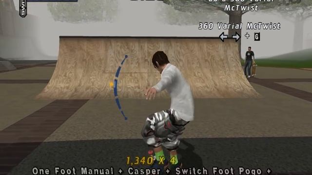 Tony Hawk Pro Skater 4 College Nail a 360 Varial McTwist смотреть онлайн