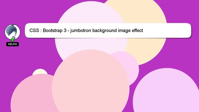 CSS : Bootstrap 3 - jumbotron background image effect смотреть онлайн