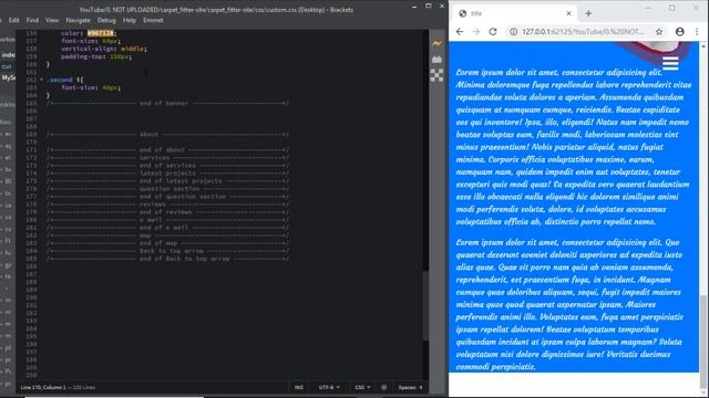 bootstrap 4 how to complete site carpet fitter about section html css смотреть онлайн
