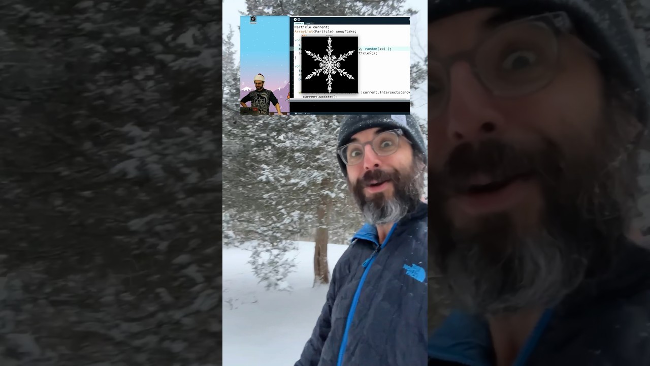 #genuary16 10,000 snowflakes смотреть онлайн