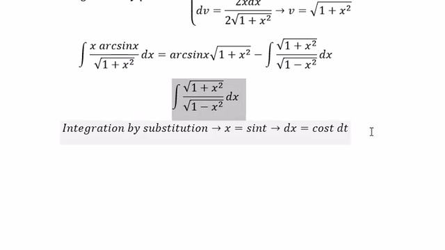 Calculus Help: Integral of (x arcsinx)/√(1+x^2 ) dx - Integration by parts and Elliptical Integral смотреть онлайн