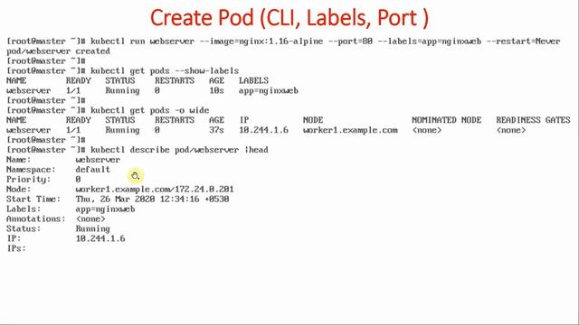 20 How to create Pod using Kubectl command (Imperative Mode) with Port and Label Options? смотреть онлайн