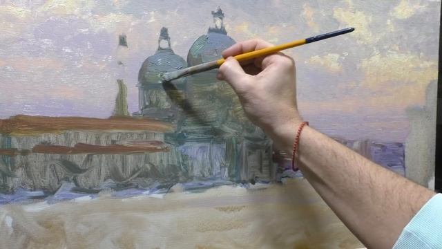 Художник Максим Сидоренко. Вечер в Венеции. 50х80,холст,масло. смотреть онлайн