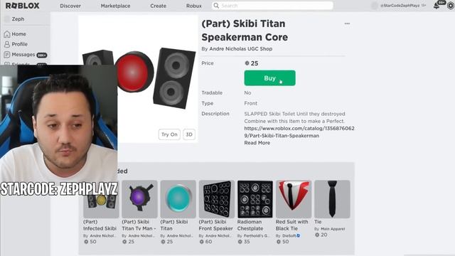 MAKING SKIBIDI TOILET TITAN SPEAKER MAN a ROBLOX ACCOUNT смотреть онлайн