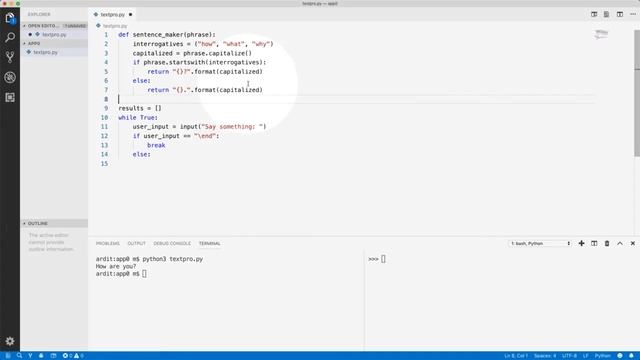 [ Python Mega Course ] video 41 Constructing the Loop смотреть онлайн