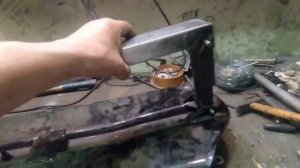 Снегоход из скутера, продолжение, лыжа и крепление гусеницы.