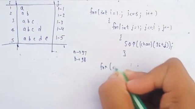 Alphabet pattern programs in java | Character pattern programs in java смотреть онлайн