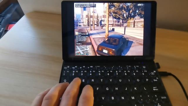 GTA 5 on 8,4 inch laptop UMPC One Mix 3 PRO смотреть онлайн