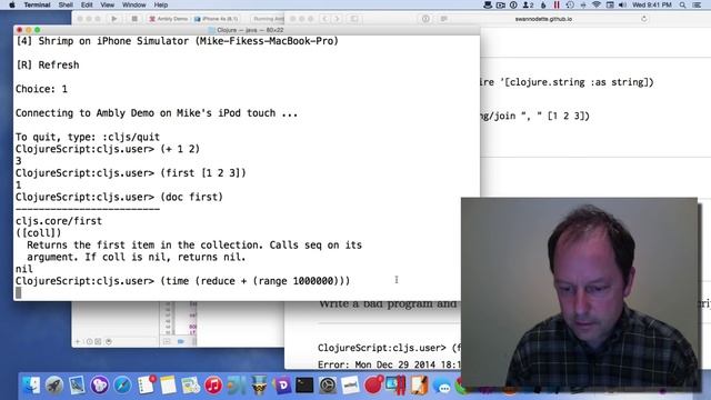 Ambly iOS ClojureScript REPL смотреть онлайн