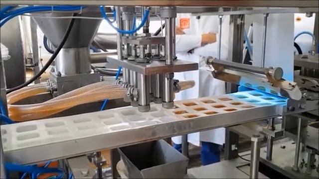 Порционная фасовка и упаковка мёда по  15-20 гр. на автомате (блистерной машине) АТД4 от Криуспак