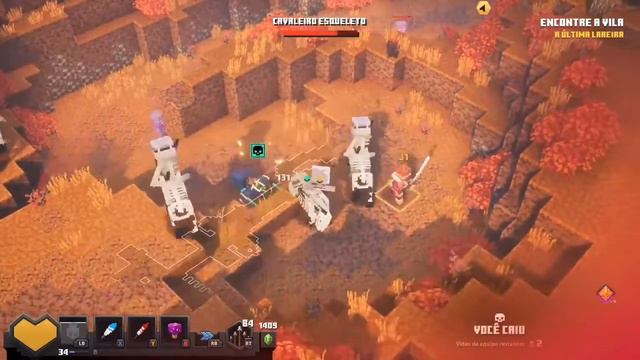 Minecraft Dungeons co-op gameplay смотреть онлайн