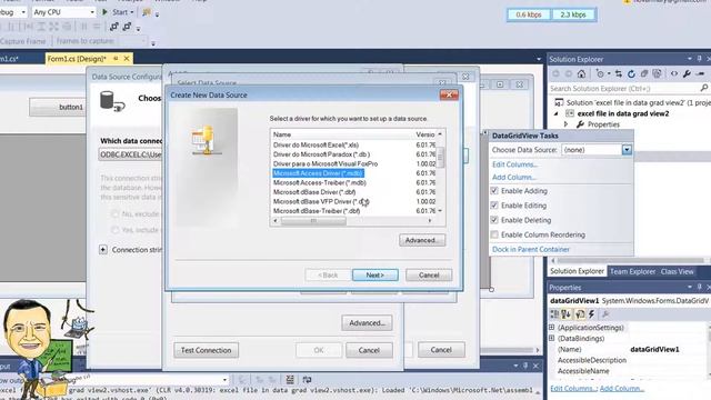 0128 قراءة محتوى ملف Excel وعرضه في أداة DataGridView بلغة سي شارب بدون كتابة كود смотреть онлайн