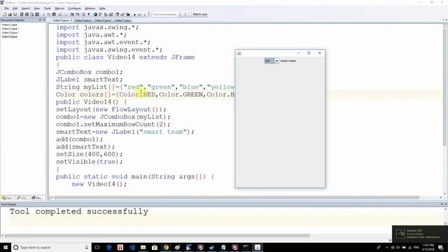 Java 2 (14) || JComboBox смотреть онлайн