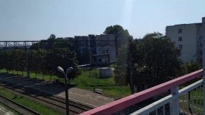Горячий ключ. Поезд №512 Адлер - Москва, стоянка на станции Горячий ключ.