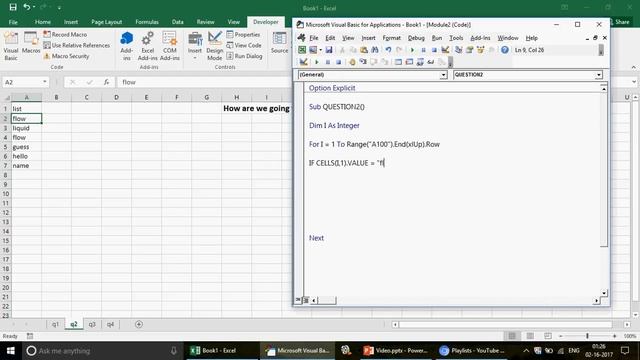 Learn Excel - Video 337- VBA Awesome Interview - Selection Loops Function Array смотреть онлайн