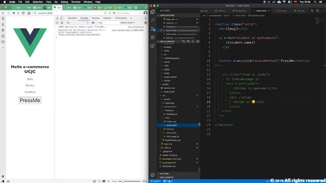 Vue + Firebase for E-Commerce: VueFire integration Part 3 смотреть онлайн