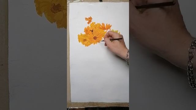 Этюд золотых цветов. смотреть онлайн