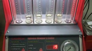 Промывка форсунок на стенде тест 1