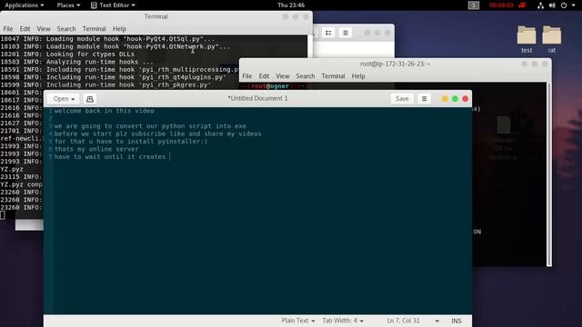 python reverse shell part 5 - Coverting to exe смотреть онлайн