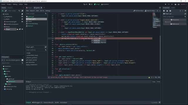 How To Make A 3rd Person Controller With Full Gamepad Support | Godot 3.3 смотреть онлайн