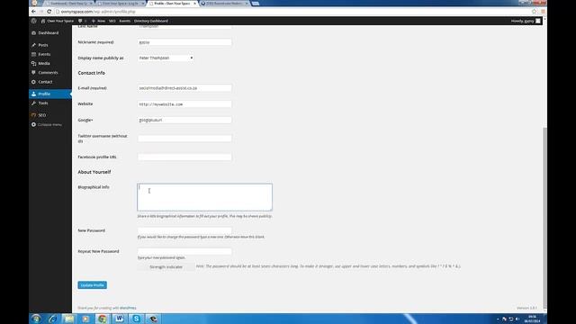 How to register on WordPress and Completing Profile смотреть онлайн