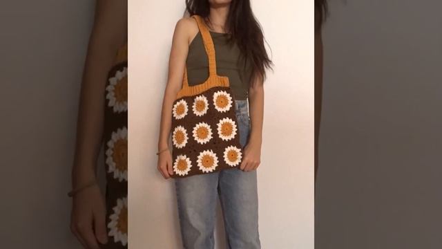 Crochet Flower Square Sunflower & Daisy Bag - Very Cool Crochet Pattern смотреть онлайн