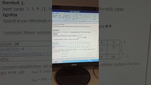 Matematike 9 Formula ne kufizen e n-te te nje progresioni aritmatik. смотреть онлайн