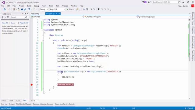 C#: connection Strings y conectar a SQL Server | ADO.NET | Programando en C# смотреть онлайн