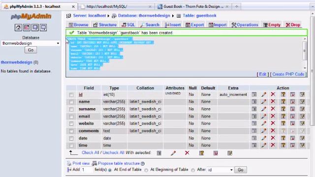 MySQL Tutorial 2 - Inserting entries into database смотреть онлайн