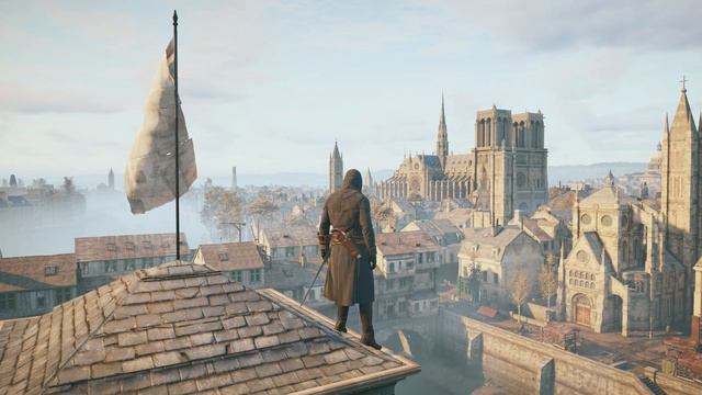 Unity cloth physics with Halzoid's mod | Assassin's Creed Unity | 4K смотреть онлайн
