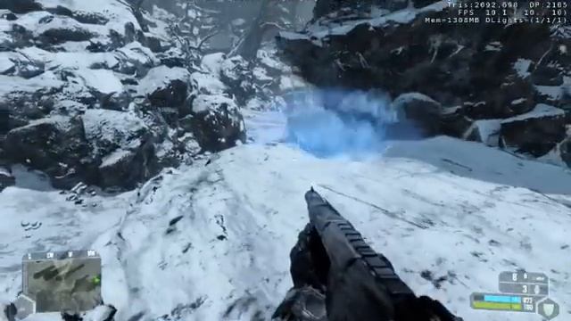 Crysis Ice Level on a XFX GeForce 8800 GS [Very High][DX10] смотреть онлайн