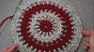 Красивая круглая СИДУШКА простым узором. Вязание крючком 2021.