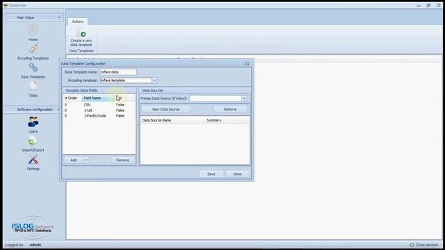 Encoding Access Control Data to a MIFARE 1K RFID Card with DataWriter by ISLOG смотреть онлайн