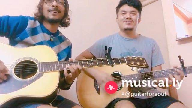 DDLJ Tujhe dekha to ye jana sanam Guitar version смотреть онлайн