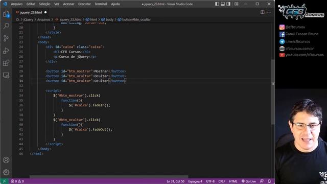 Aprendendo sobre as funções fadeIN e fadeOUT em jQuery [jQuery] - Curso de jQuery - Aula 23 смотреть онлайн