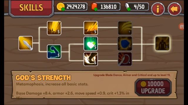 Legendary Warrior Android game HACKED!!!! GamePlay and UPGRADING All SKILLS and AVATAR!!!! смотреть онлайн