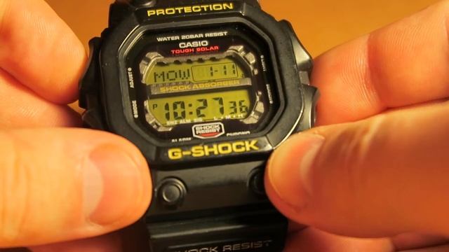 Настройка часов Casio G-shock GX-56-1B [3221]