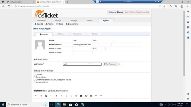 How to Configure osTicket Post-Installation