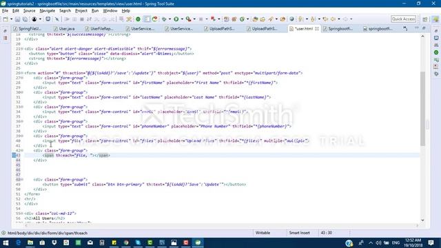 File or Image upload & Download using Spring Boot & Thymeleaf смотреть онлайн