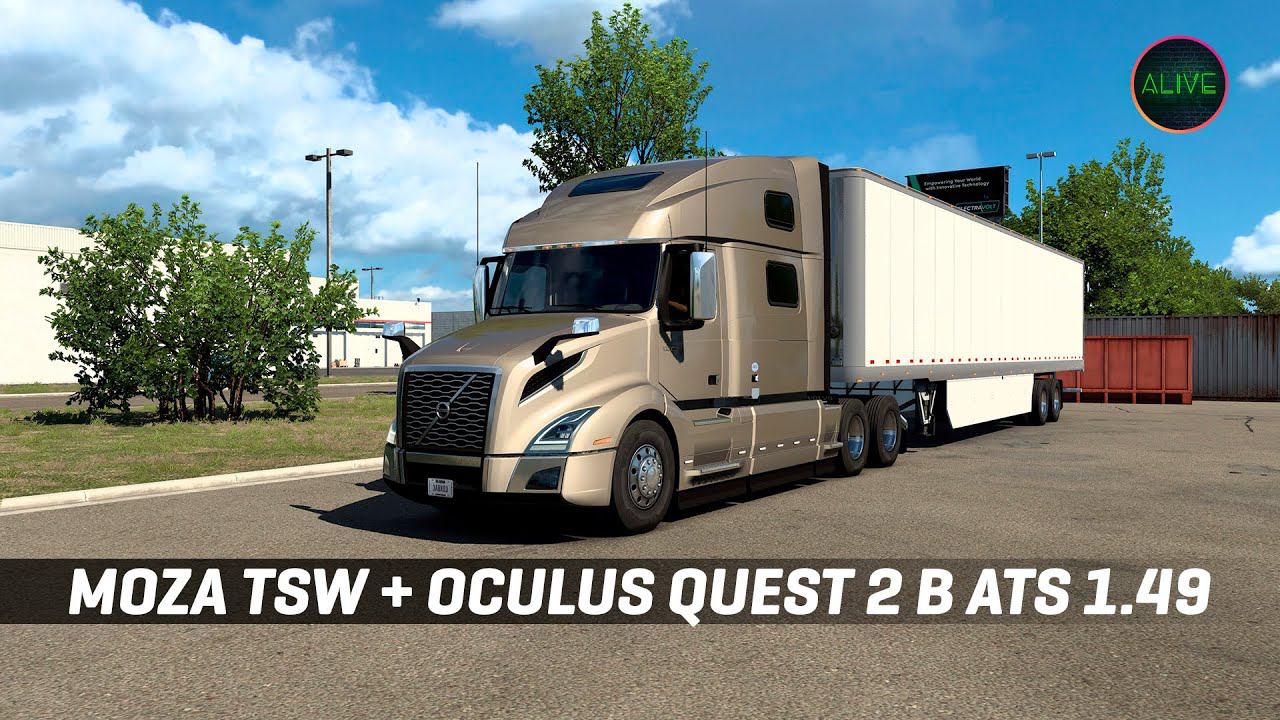 MOZA TSW + OCULUS QUEST 2 = САМЫЙ РЕАЛИСТИЧНЫЙ СТРИМ #ATS 1.49 смотреть онлайн