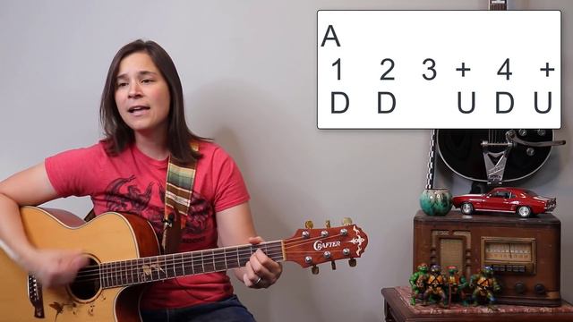 FUN Amie Acoustic Guitar Lesson // Strumming & COOL INTRO смотреть онлайн