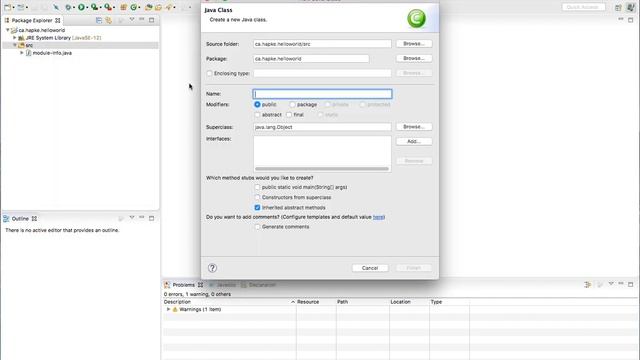 Creating a Workspace in Eclipse and a Hello World program in Java смотреть онлайн