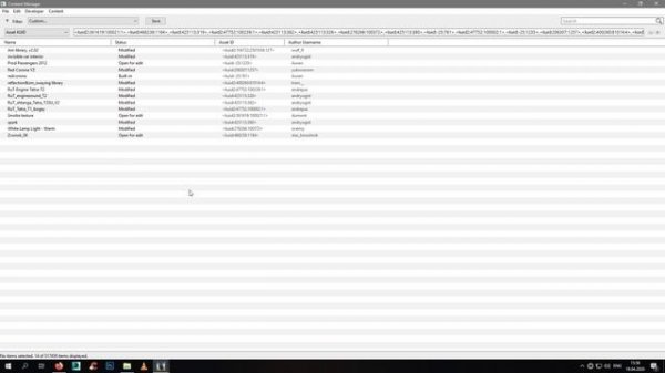 Баг content manager в Tane и TRS19. Показывает не все зависимости.