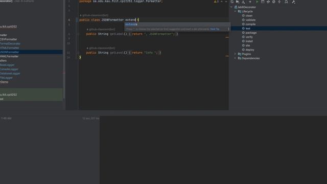 CPIT 252 - Lab 6: The Decorator Design Pattern смотреть онлайн