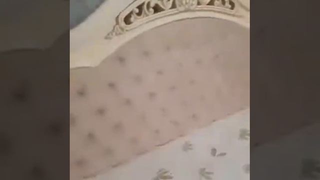 Спальня Касандра с 4 дверным шкафом Бежевый с золотой патиной СКФМ. смотреть онлайн